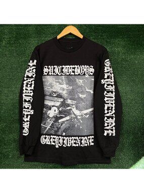 G59 Records x The Suicideboys Grey Five Nine Hip-Hop LS Shirt Size Medium